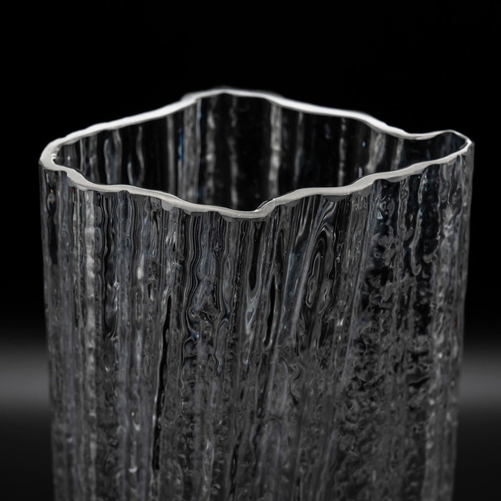 Rosenthal Glasstruktur Glass Vase Duo – Martin Freyer for Rosenthal, 1970s
