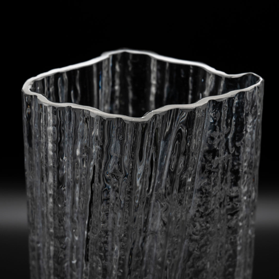Rosenthal Glasstruktur Glass Vase Duo – Martin Freyer for Rosenthal, 1970s