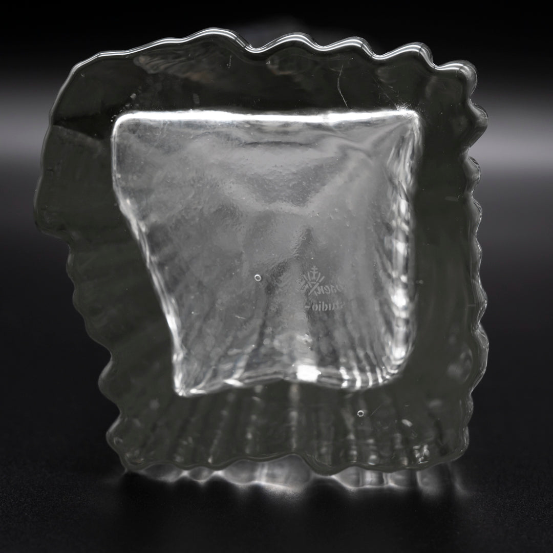 Rosenthal Glasstruktur Glass Vase Duo – Martin Freyer for Rosenthal, 1970s