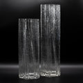 Rosenthal Glasstruktur Glass Vase Duo – Martin Freyer for Rosenthal, 1970s