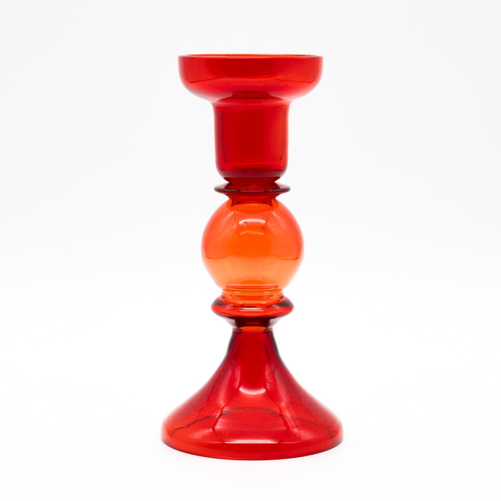 Glass Vase & Candleholder Trio – WMF & Mid-Century Art Glass, 1960s–1970s