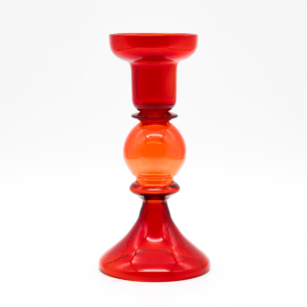 Glass Vase & Candleholder Trio – WMF & Mid-Century Art Glass, 1960s–1970s