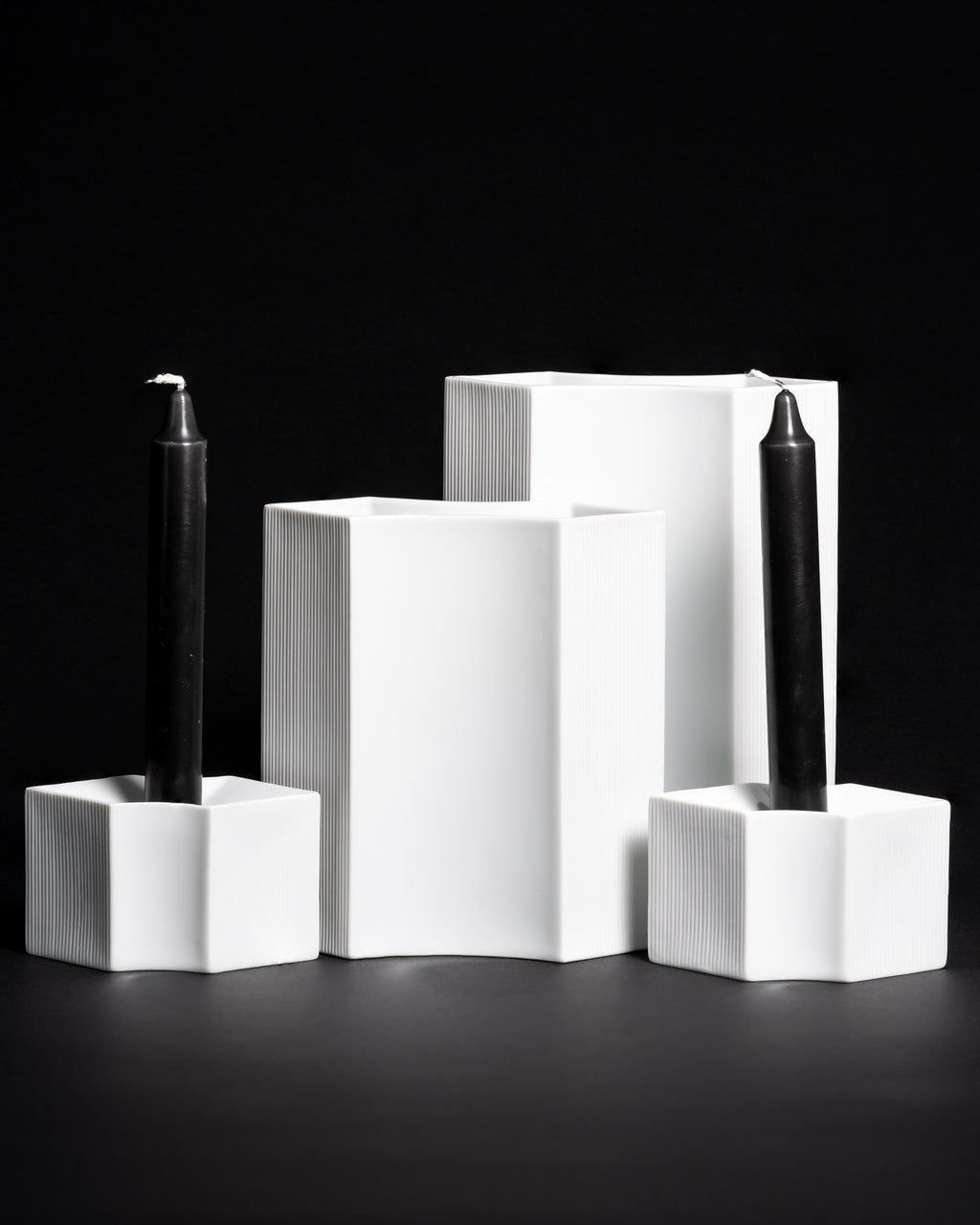 Vases & Candle Holders Ensemble – Sami Wirkkala for Rosenthal, 1982–1983