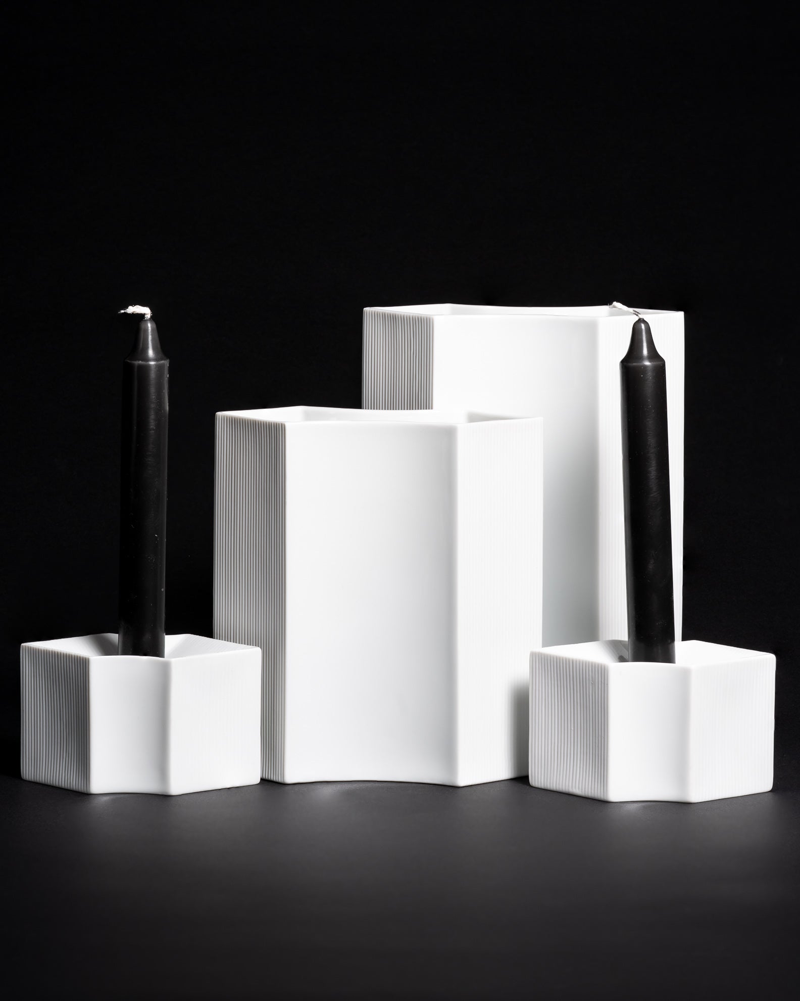 Vases & Candle Holders Ensemble – Sami Wirkkala for Rosenthal, 1982–1983