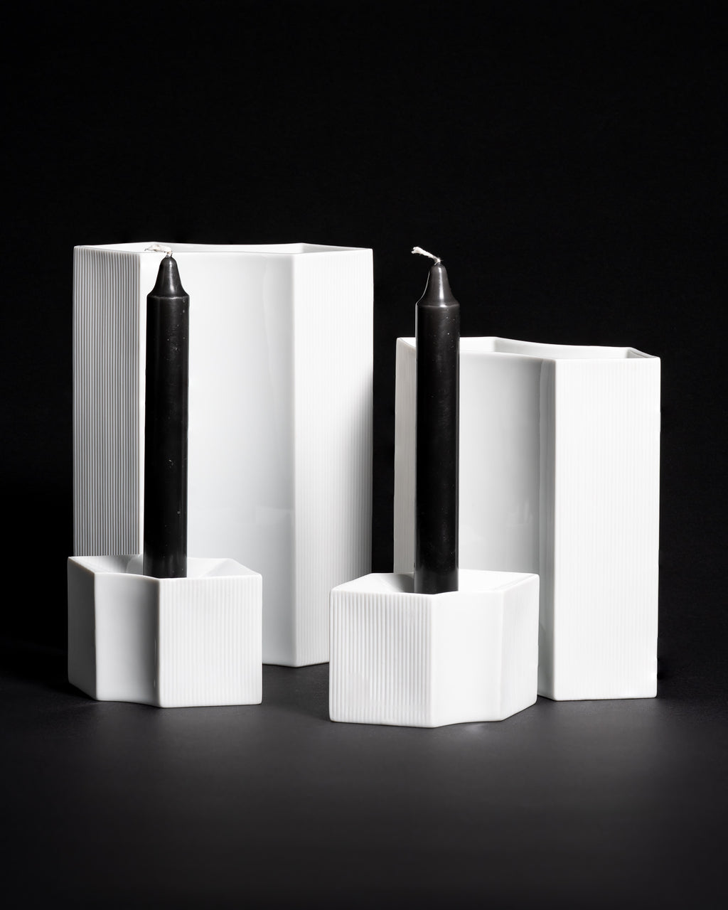Vases & Candle Holders Ensemble – Sami Wirkkala for Rosenthal, 1982–1983