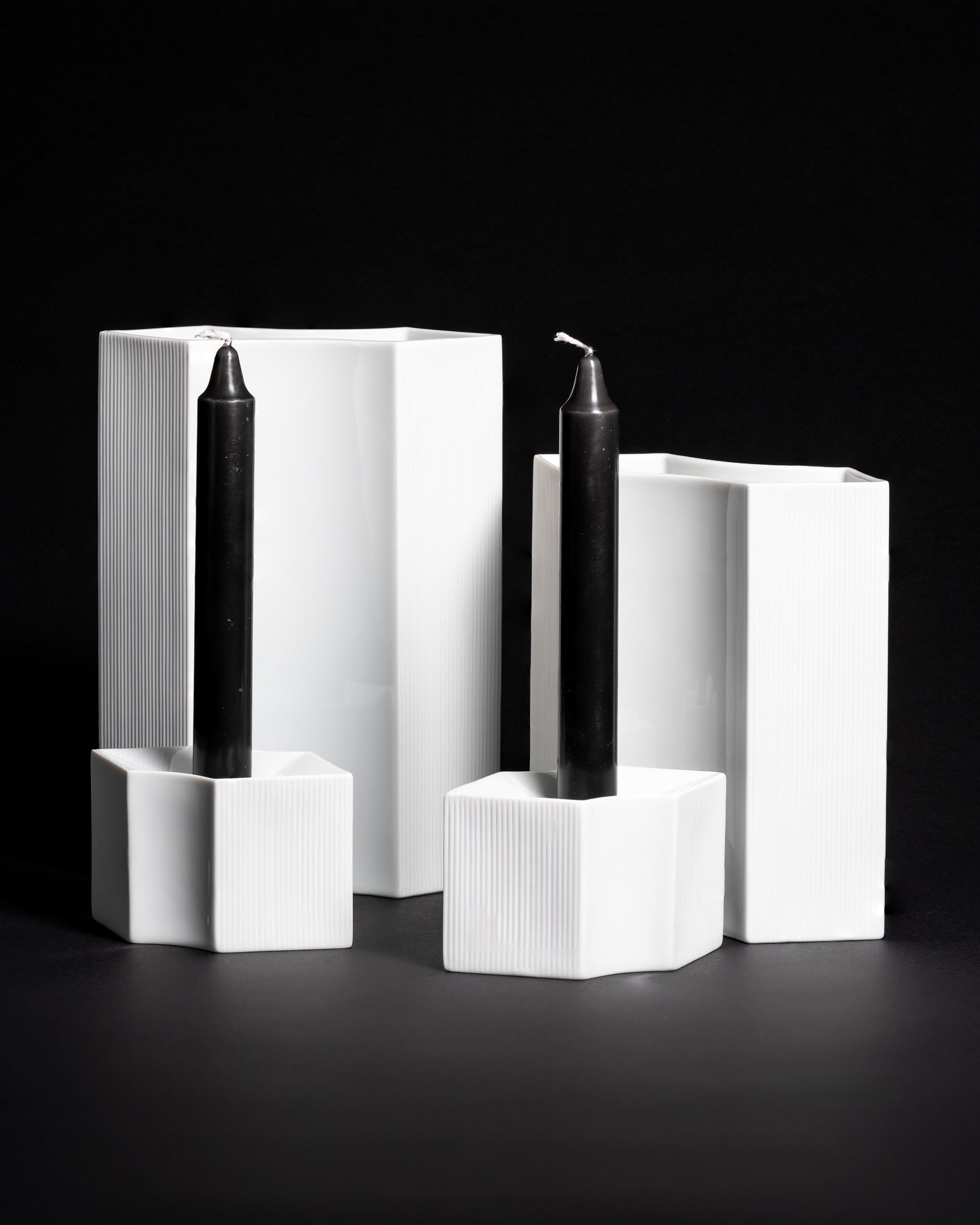 Vases & Candle Holders Ensemble – Sami Wirkkala for Rosenthal, 1982–1983