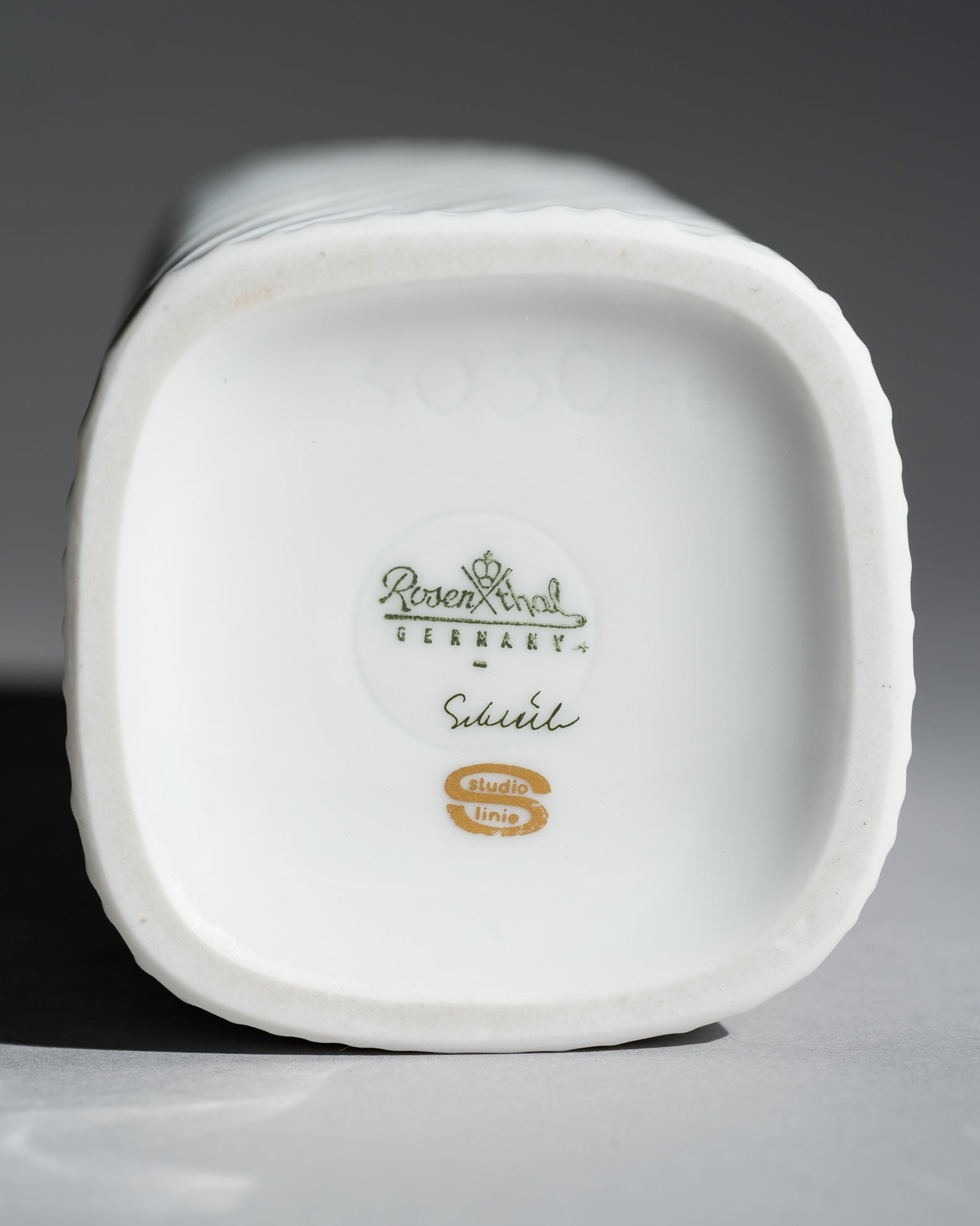 White Bisque Porcelain Trio – Werner Schreib, Martin Freyer & Werner Uhl for Rosenthal, 1970s–1980s