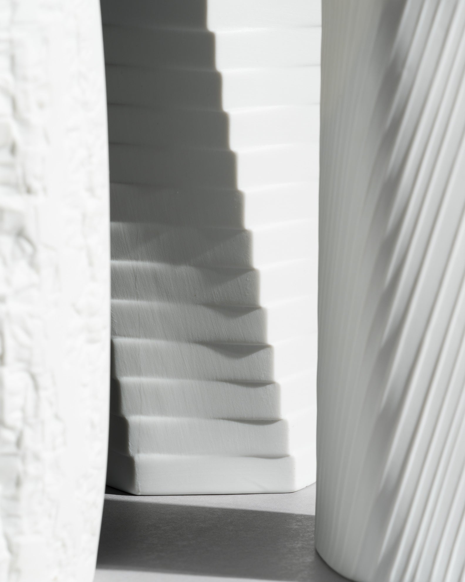 White Bisque Porcelain Trio – Werner Schreib, Martin Freyer & Werner Uhl for Rosenthal, 1970s–1980s