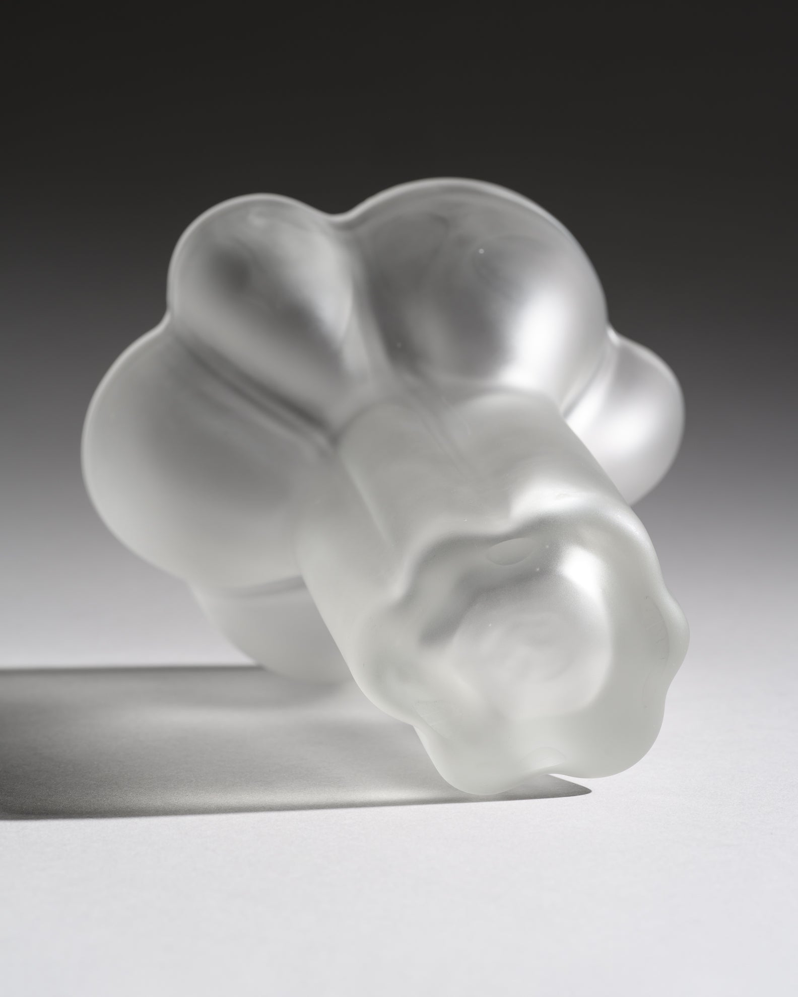 Petal-Rim Satin Glass Vase Duo - Tapio Wirkkala for Rosenthal, 1970s