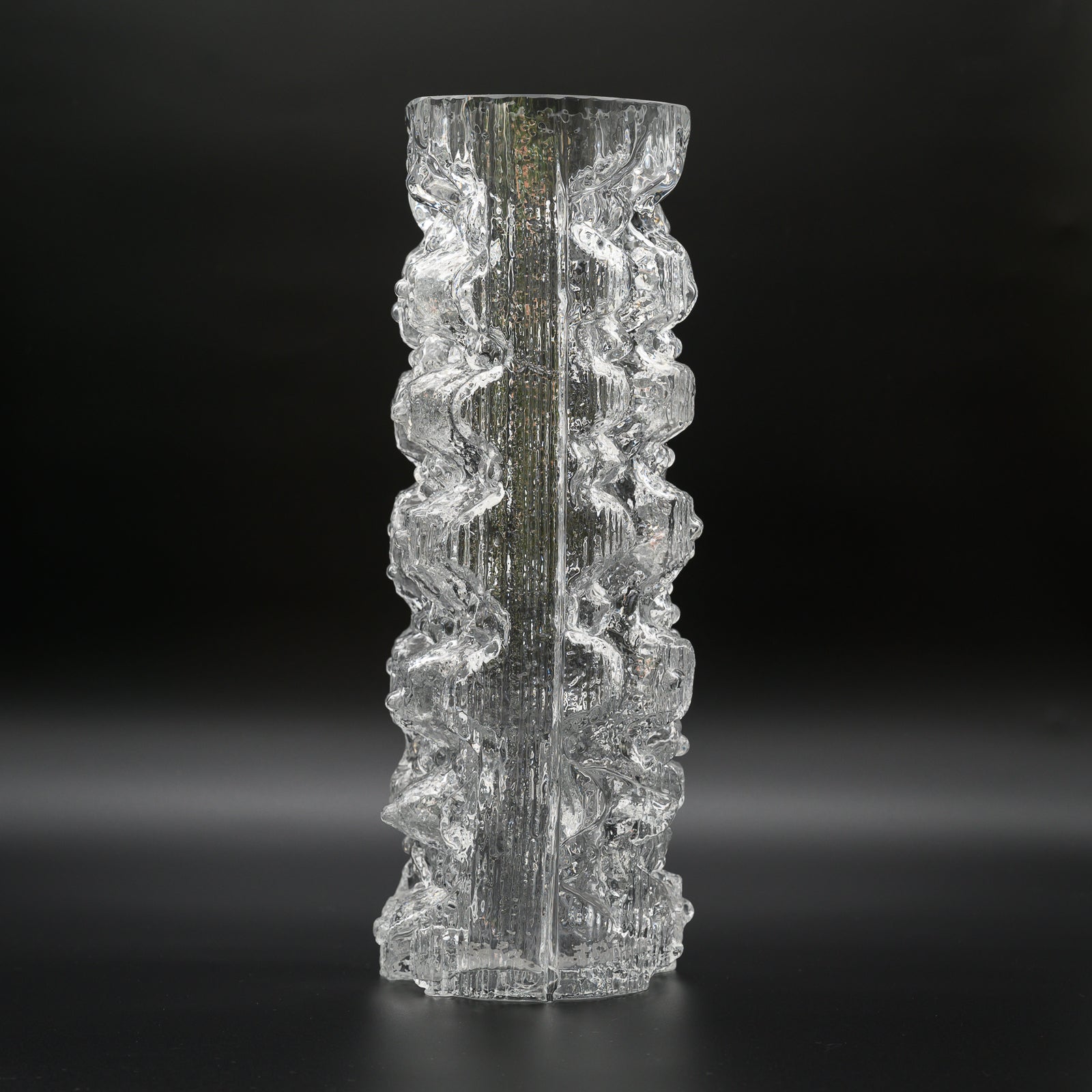 Glasstruktur Vase – Martin Freyer for Rosenthal, 1970s