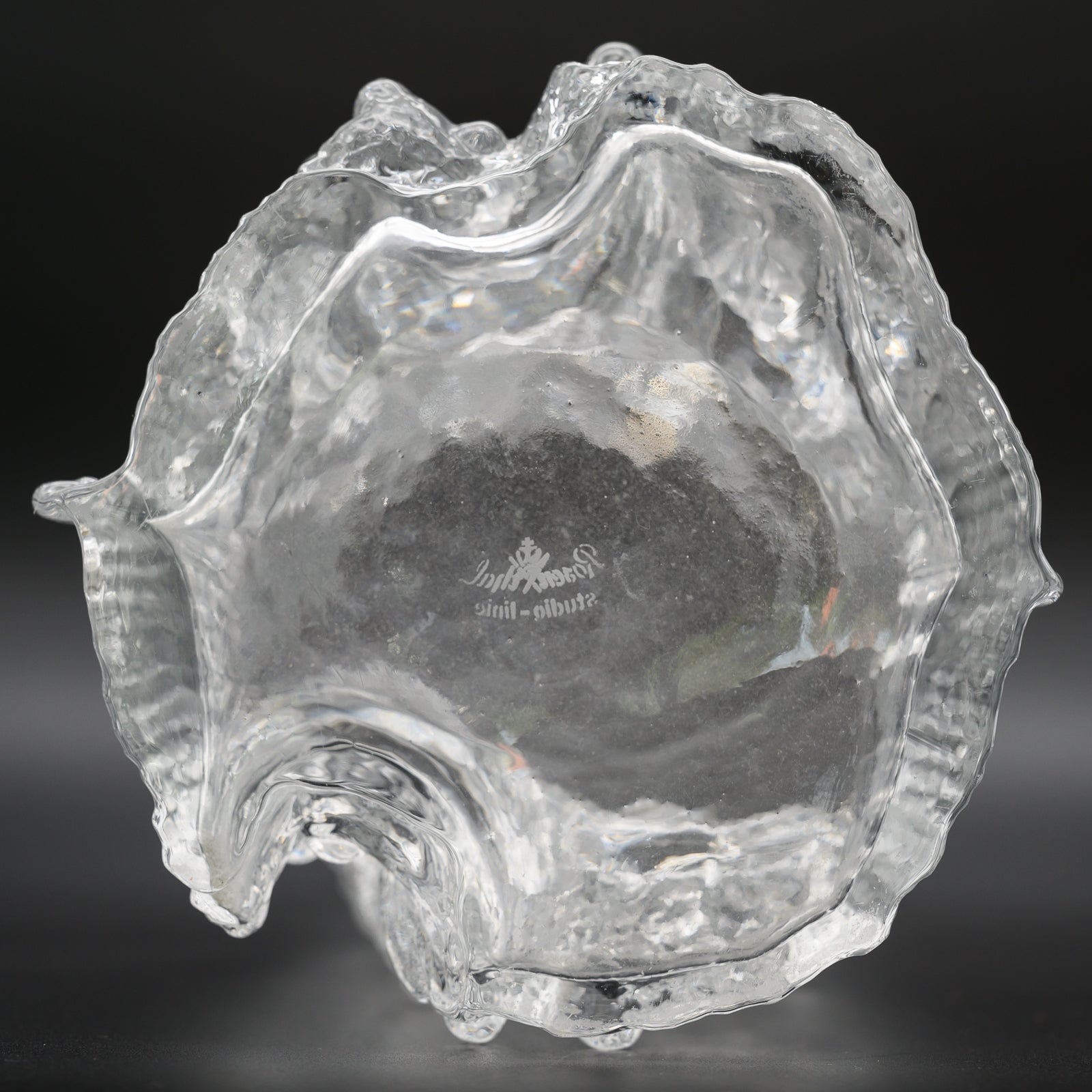 Glasstruktur Vase – Martin Freyer for Rosenthal, 1970s