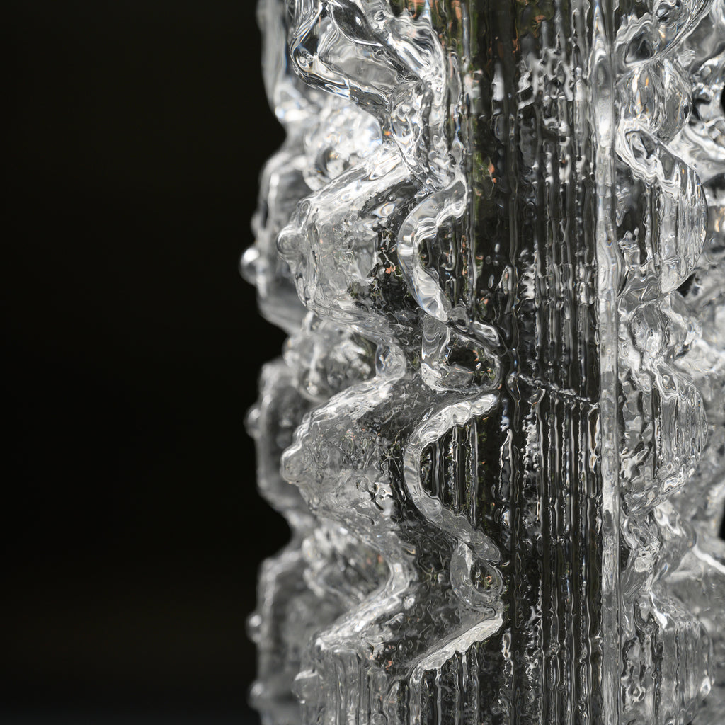 Glasstruktur Vase – Martin Freyer for Rosenthal, 1970s