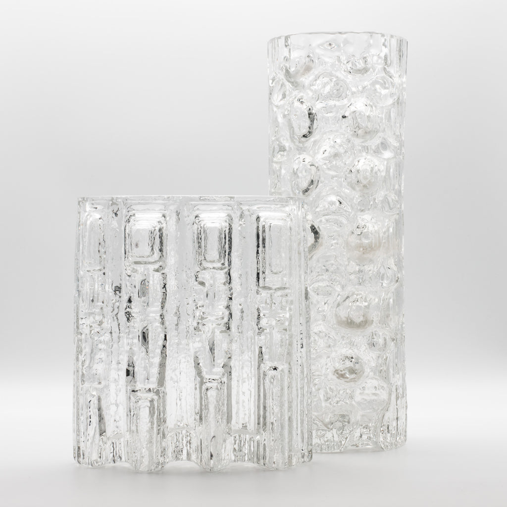 Glasstruktur Vase Duo  – Martin Freyer for Rosenthal, 1970s