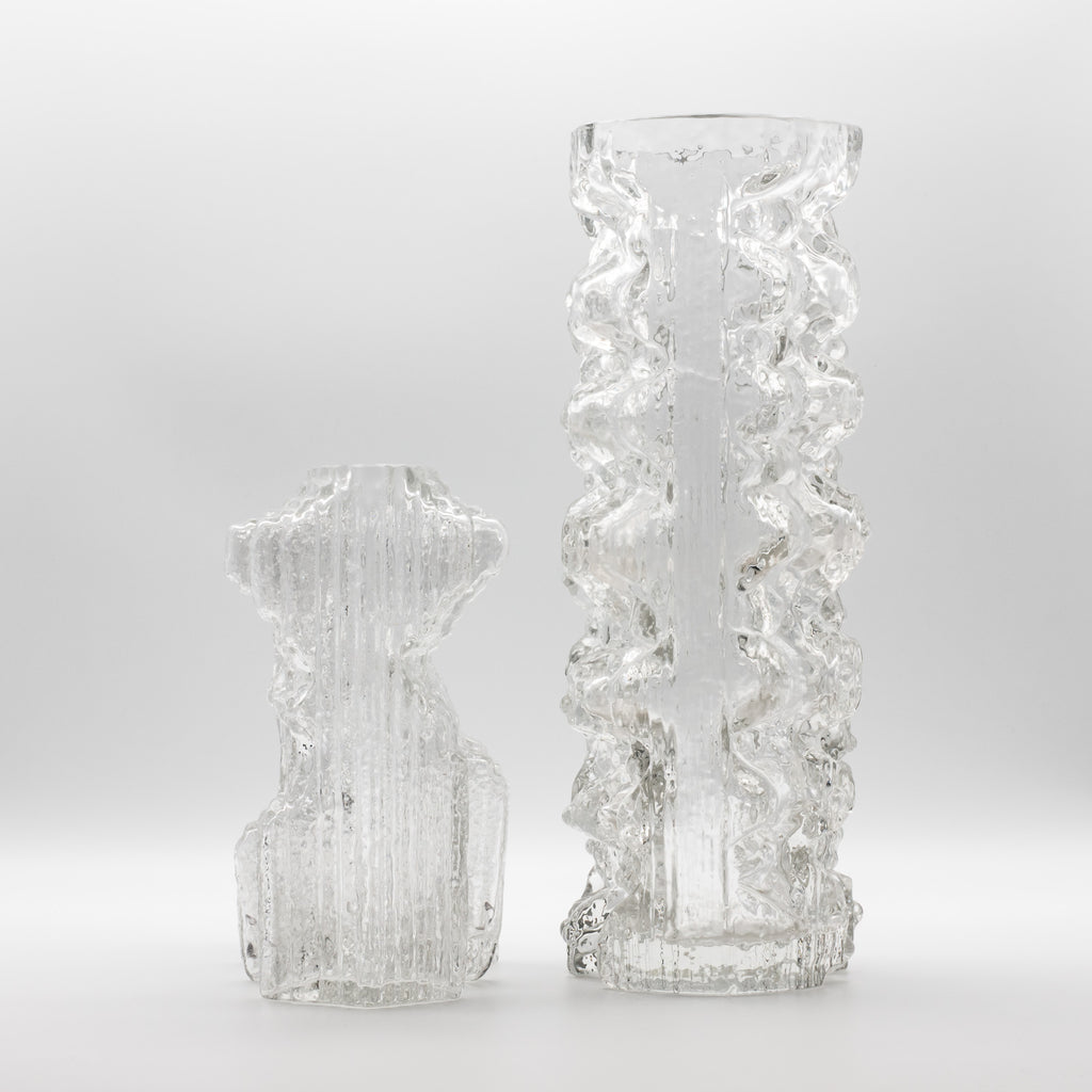 Glasstruktur Vase Duo  – Martin Freyer for Rosenthal, 1970s
