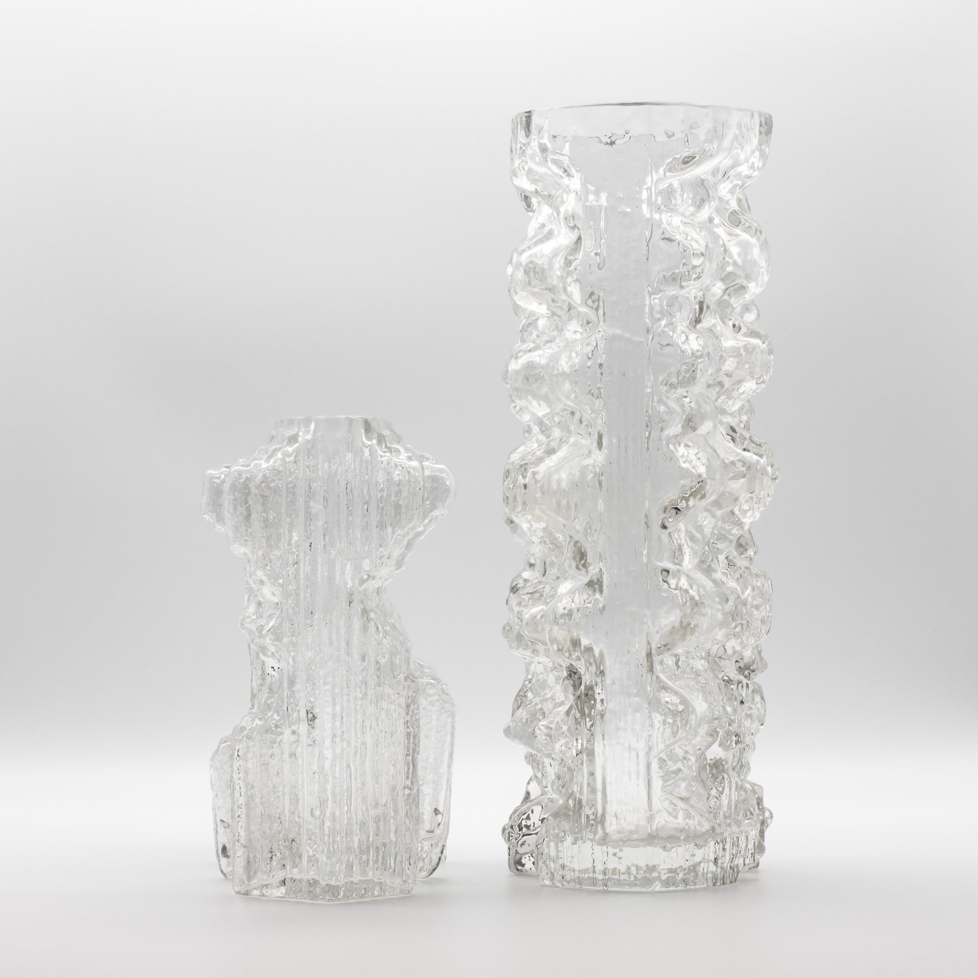 Glasstruktur Vase Duo  – Martin Freyer for Rosenthal, 1970s