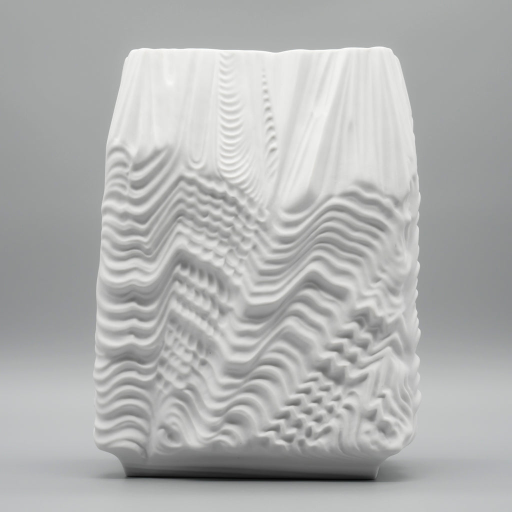 Cascade Bisque Porcelain Vase - Martin Freyer for Rosenthal , 1960s–1970s