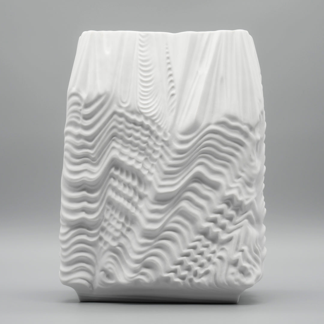 Cascade Bisque Porcelain Vase - Martin Freyer for Rosenthal , 1960s–1970s