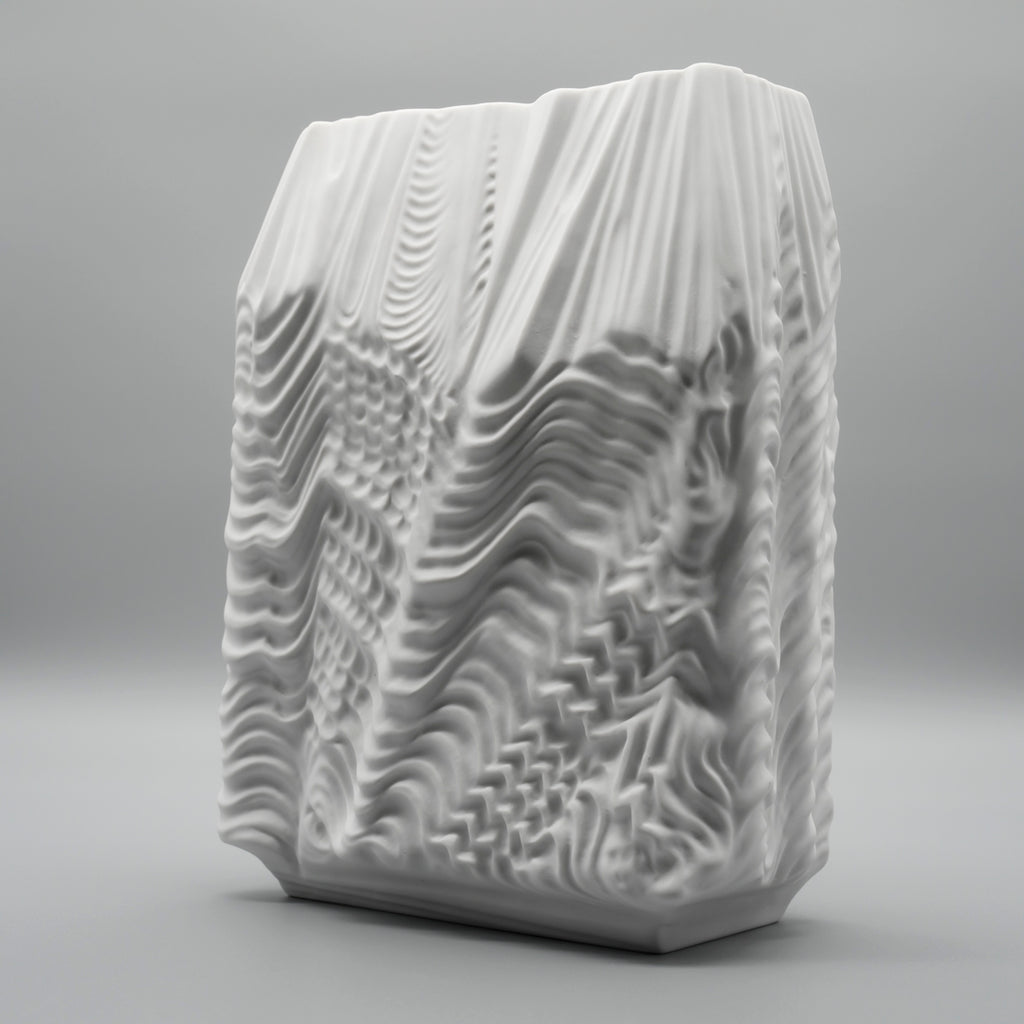Cascade Bisque Porcelain Vase - Martin Freyer for Rosenthal , 1960s–1970s