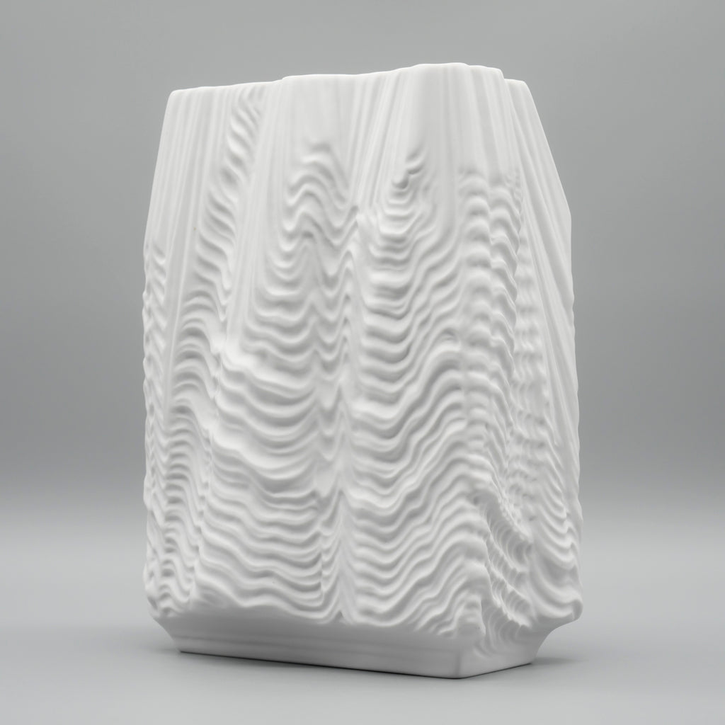 Cascade Bisque Porcelain Vase - Martin Freyer for Rosenthal , 1960s–1970s