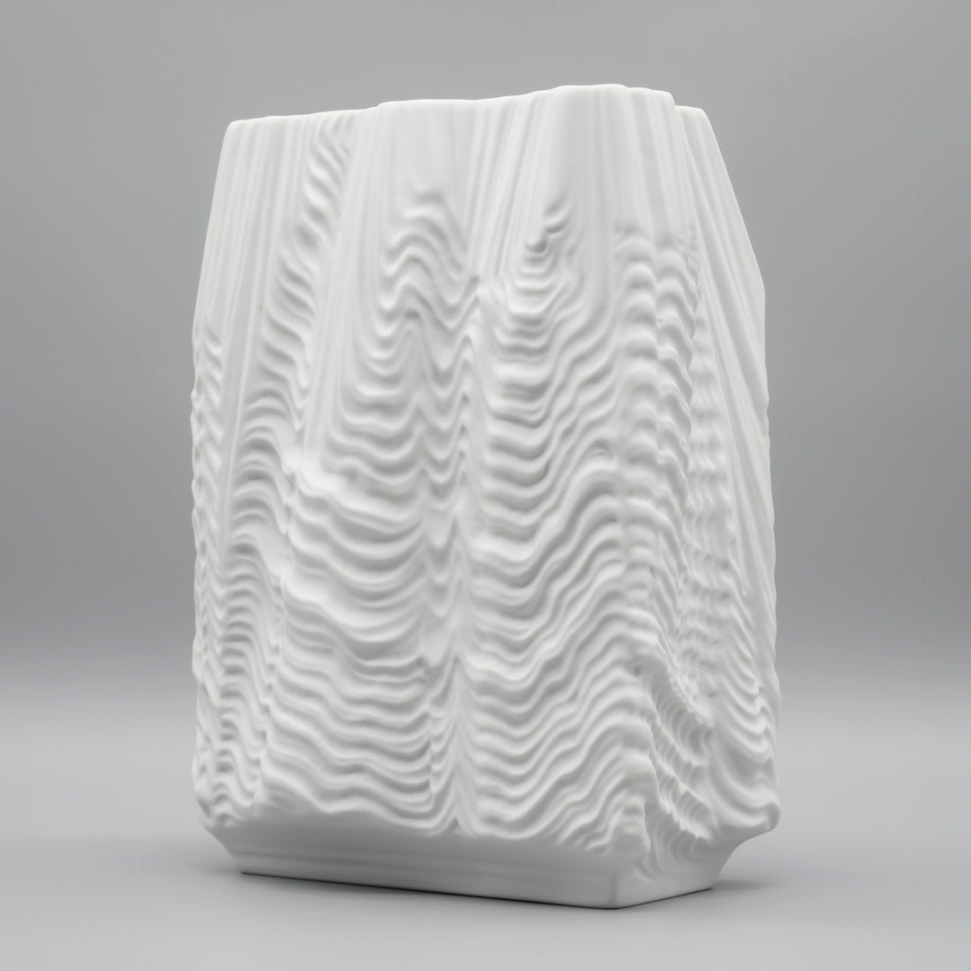Cascade Bisque Porcelain Vase - Martin Freyer for Rosenthal , 1960s–1970s