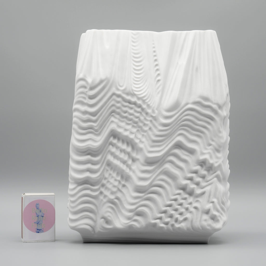 Cascade Bisque Porcelain Vase - Martin Freyer for Rosenthal , 1960s–1970s