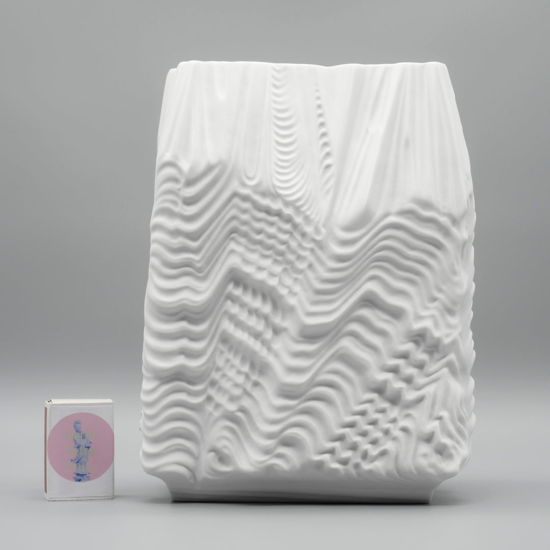 Cascade Bisque Porcelain Vase - Martin Freyer for Rosenthal , 1960s–1970s