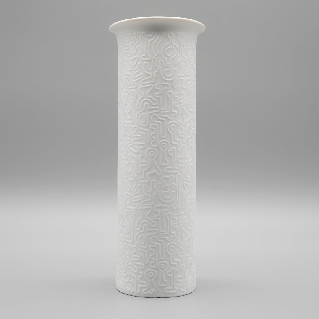 Op Art Relief Bisque Porcelain Vase - Cuno Fischer for Hutschenreuther, 1960s–70s