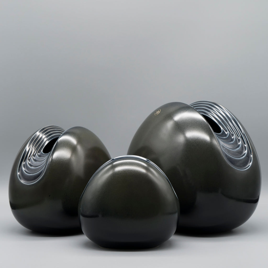 Kalathos Vase Trio – Burkhard Vogtherr for Rosenthal, 1970s