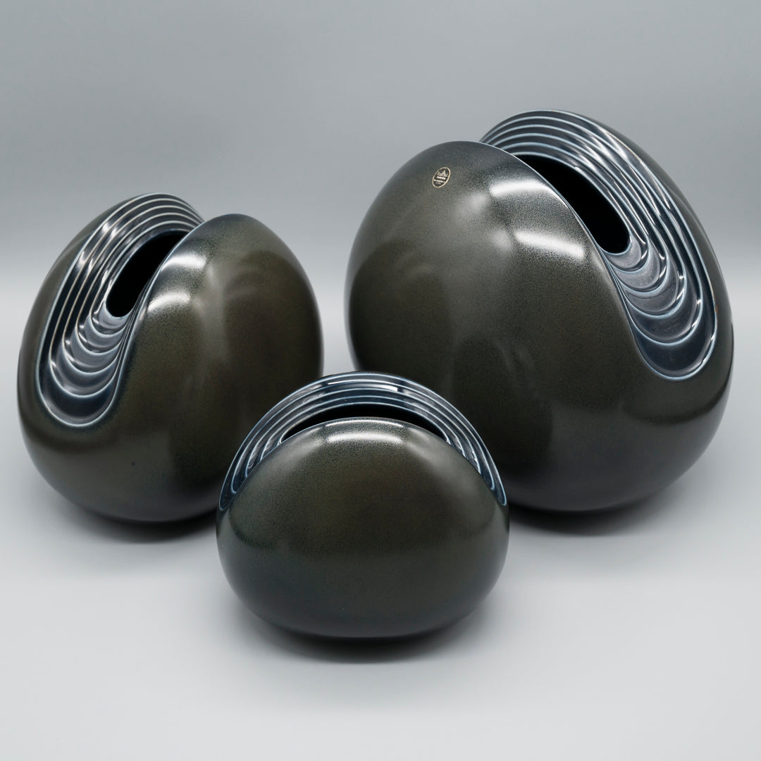 Kalathos Vase Trio – Burkhard Vogtherr for Rosenthal, 1970s