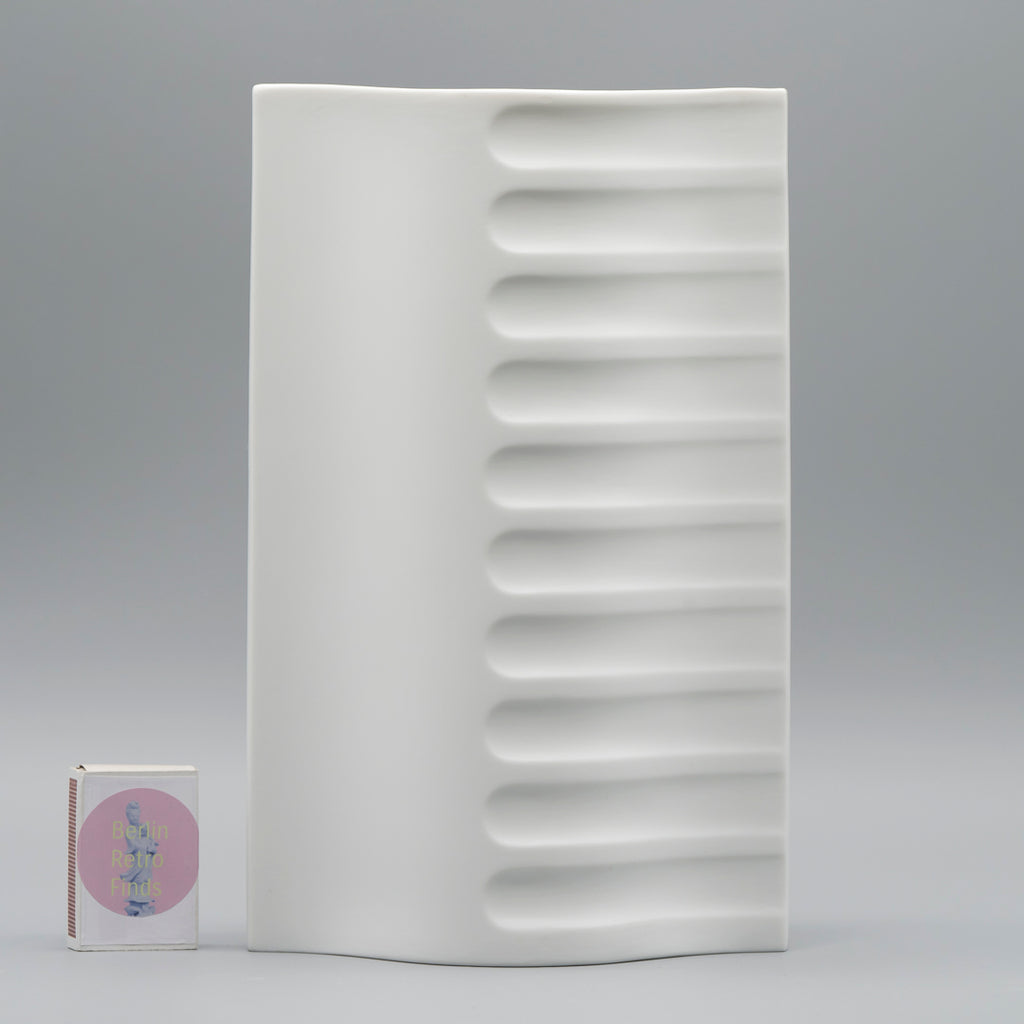 Bisque Porcelain Trio “Archais” (incl. “Artichoke”) – Heinrich Fuchs for Hutschenreuther, 1960s–70s