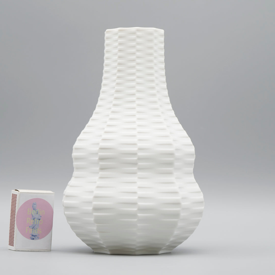 Archais Bisque Porcelain Calabash Vase – Heinrich Fuchs for Hutschenreuther, 1960s–1970s