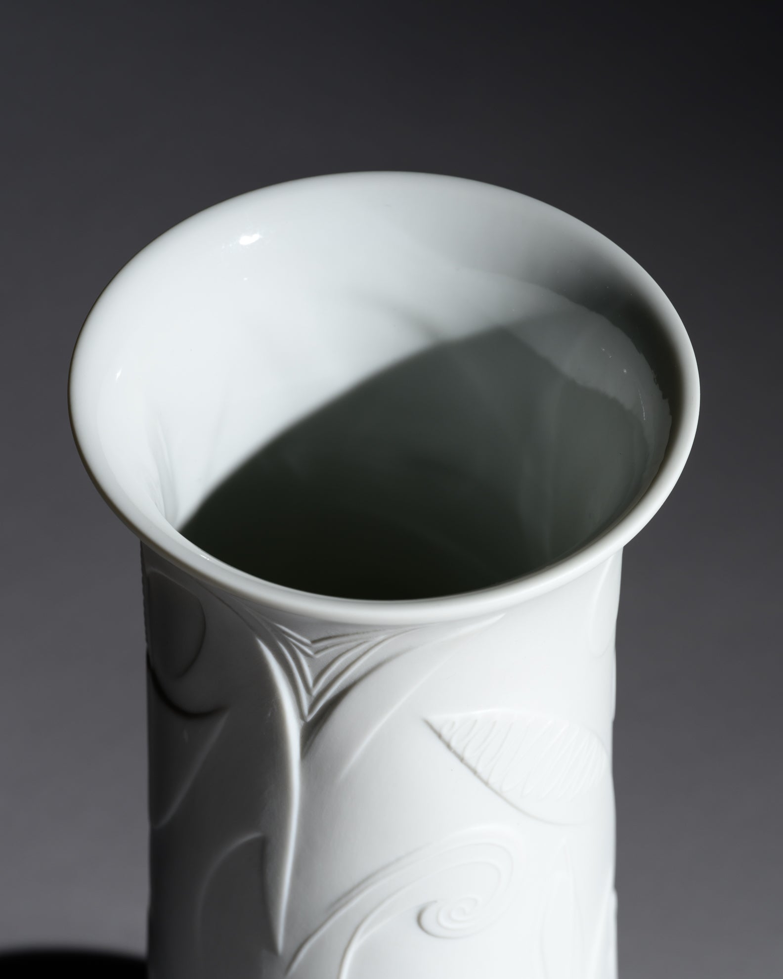 White Bisque Porcelain Trio – Cuno Fischer for Hutschenreuther, 1960s