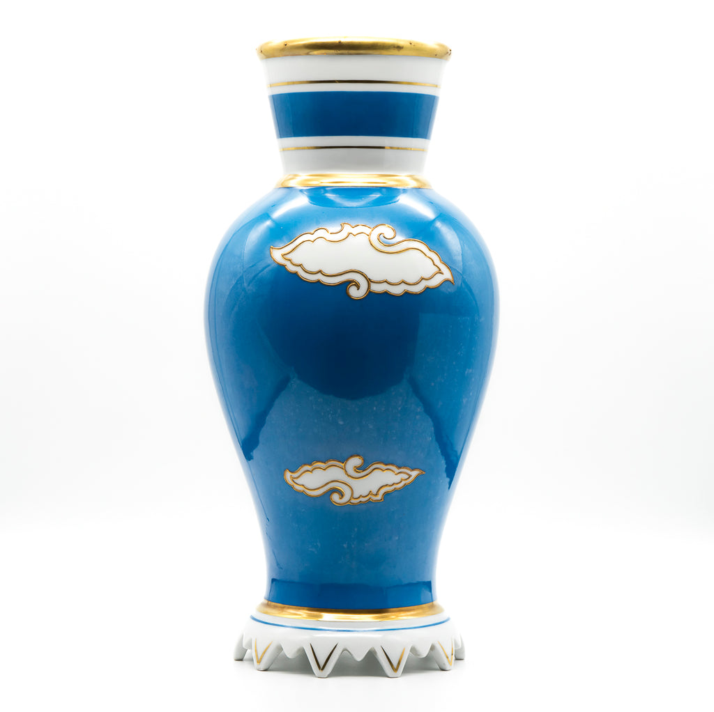 Dragon Decor Turquoise and Gold Porcelain Vase - Heinz Schaubach for Schaubach Kunst, 1920s–1930s