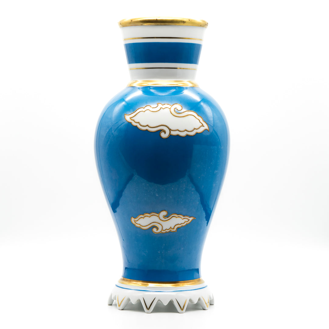 Dragon Decor Turquoise and Gold Porcelain Vase - Heinz Schaubach for Schaubach Kunst, 1920s–1930s
