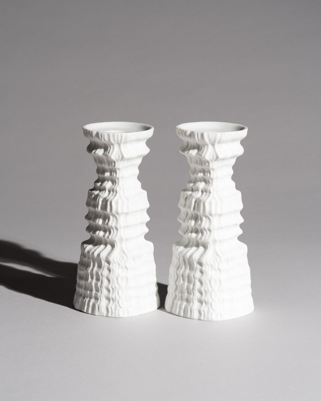 Cascade Candle Holder Pair – Martin Freyer for Rosenthal, 1970s
