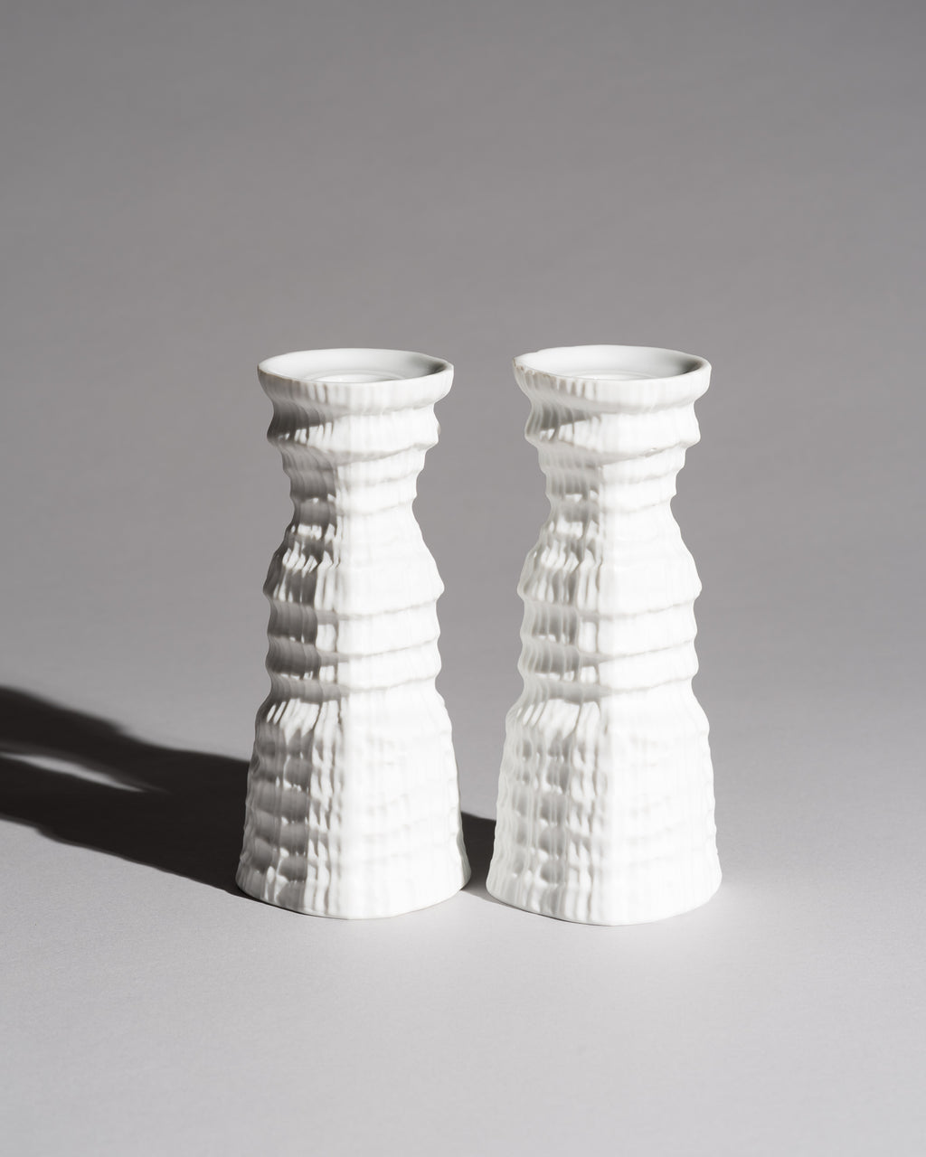 Cascade Candle Holder Pair – Martin Freyer for Rosenthal, 1970s