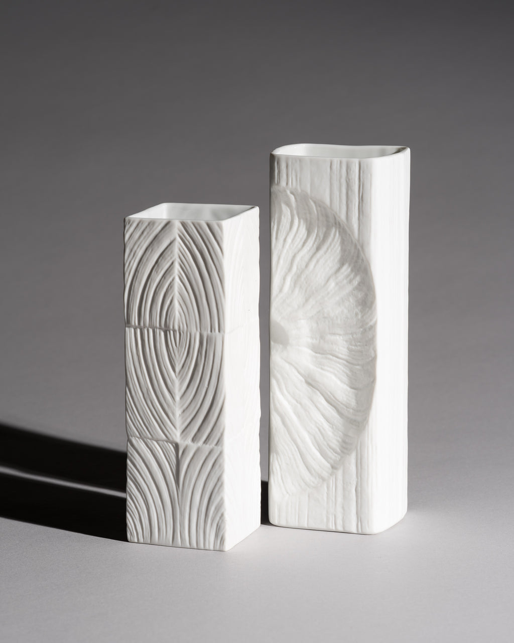 Sculptural Bisque Porcelain Duo - Martin Freyer for Rosenthal, 1968 and 1984