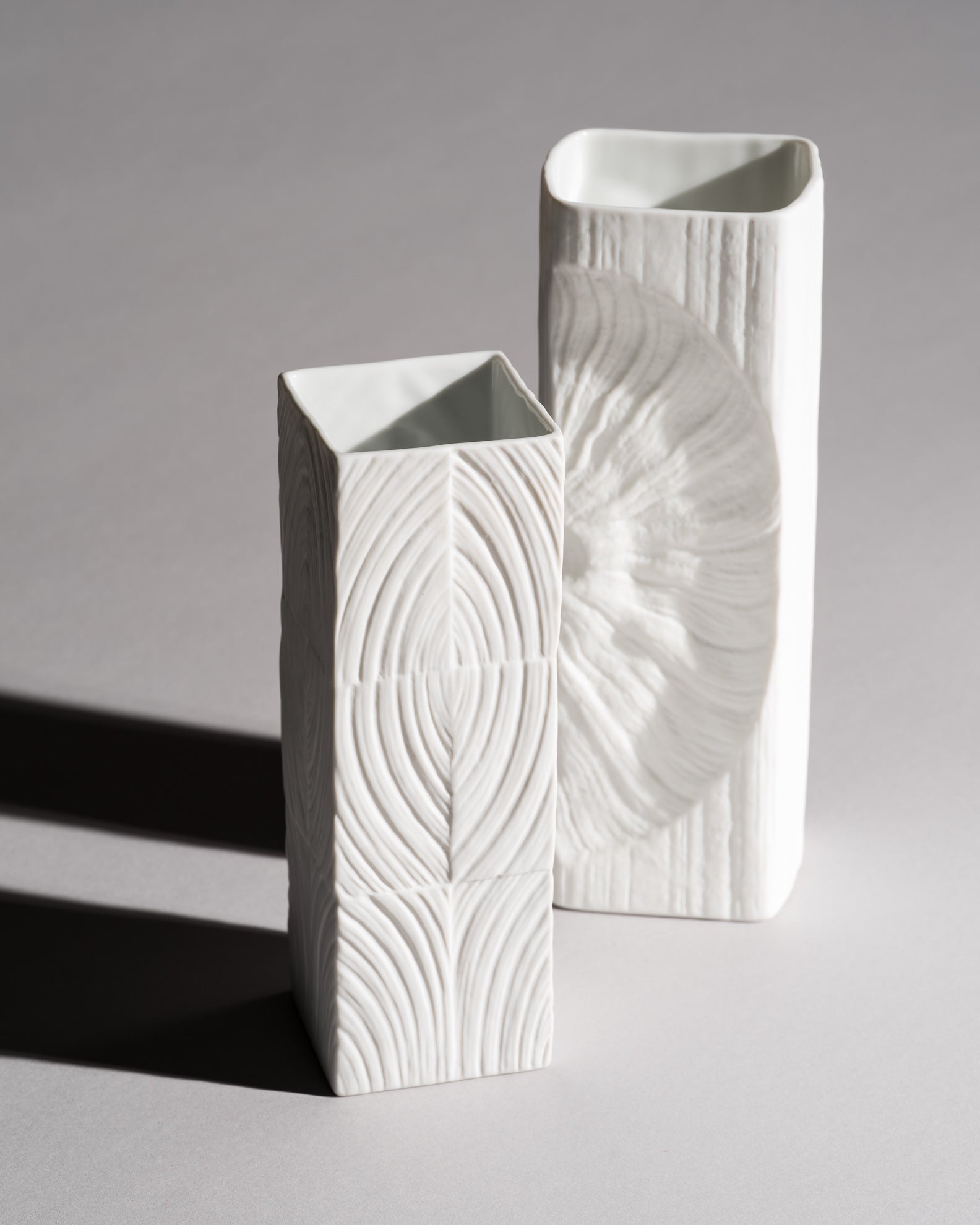 Sculptural Bisque Porcelain Duo - Martin Freyer for Rosenthal, 1968 and 1984