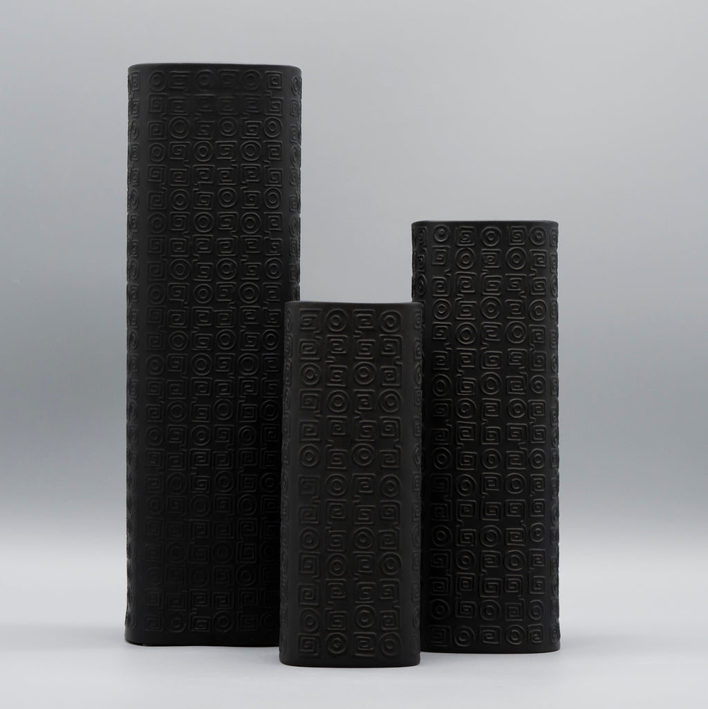 Bisque Porcelaine Noire Trio – Cuno Fischer for Rosenthal, 1960s