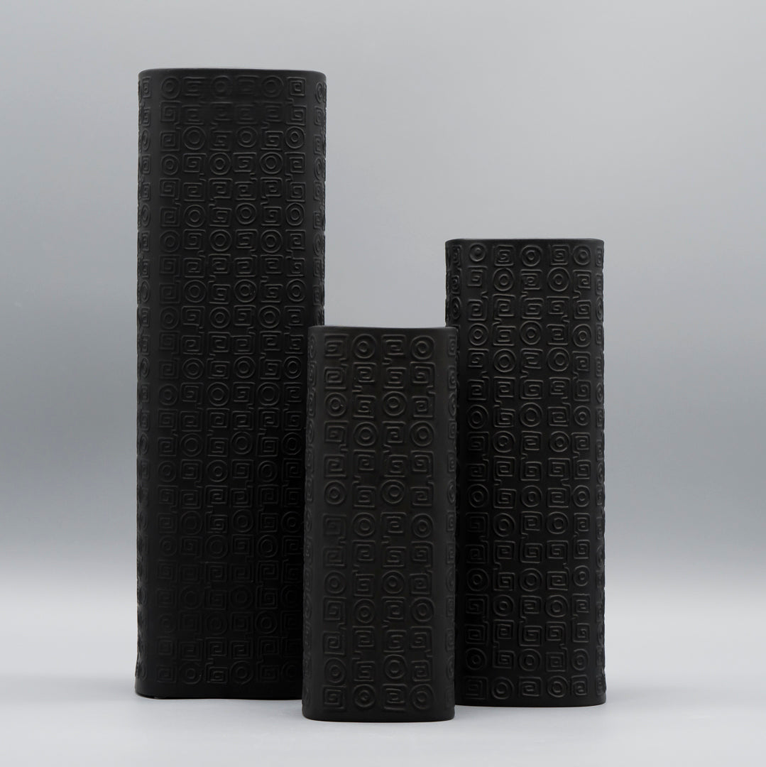 Bisque Porcelaine Noire Trio – Cuno Fischer for Rosenthal, 1960s