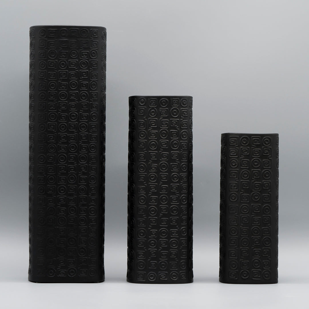 Bisque Porcelaine Noire Trio – Cuno Fischer for Rosenthal, 1960s