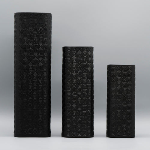 Bisque Porcelaine Noire Trio – Cuno Fischer for Rosenthal, 1960s