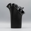 Asym Porcelaine Noire Vase - Claus Josef Riedel for Rosenthal, 1970s