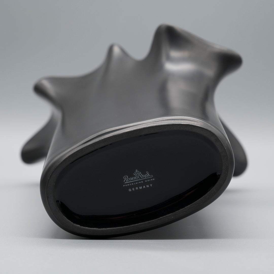 Asym Porcelaine Noire Vase - Claus Josef Riedel for Rosenthal, 1970s
