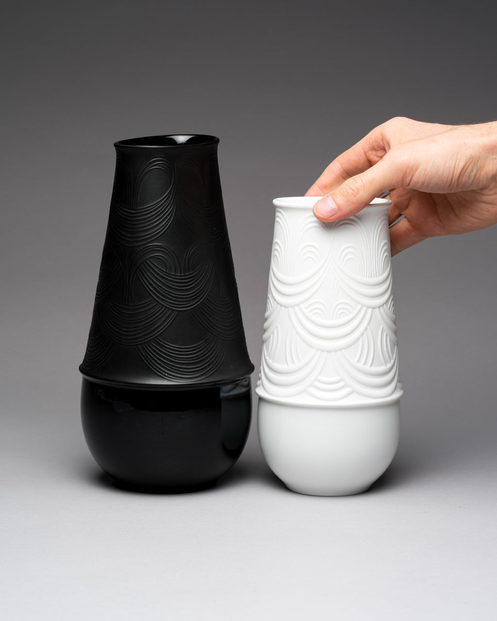 Porcelain Vases Duo  – Bjørn Wiinblad for Rosenthal, 1970s