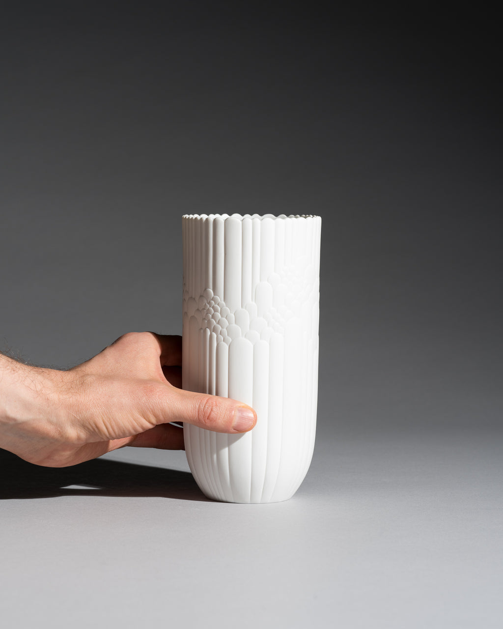 Anemone White Bisque Porcelain Trio – Rosemonde Nairac for Rosenthal, 1970s