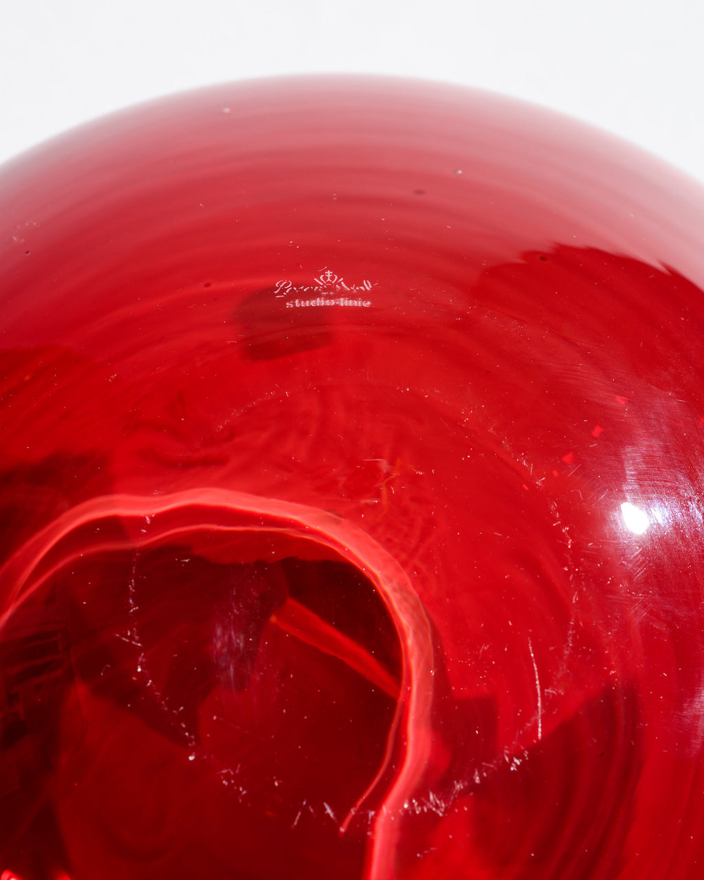 Pure Ambition Wine-Red Glass Vase - Rosenthal Studio-Line, 1980s