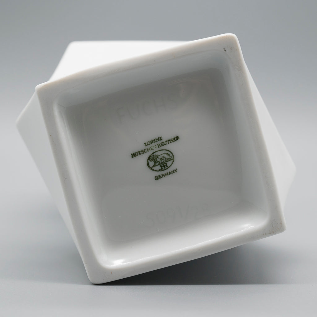 Bisque Porcelain Trio “Archais” (incl. “Artichoke”) – Heinrich Fuchs for Hutschenreuther, 1960s–70s