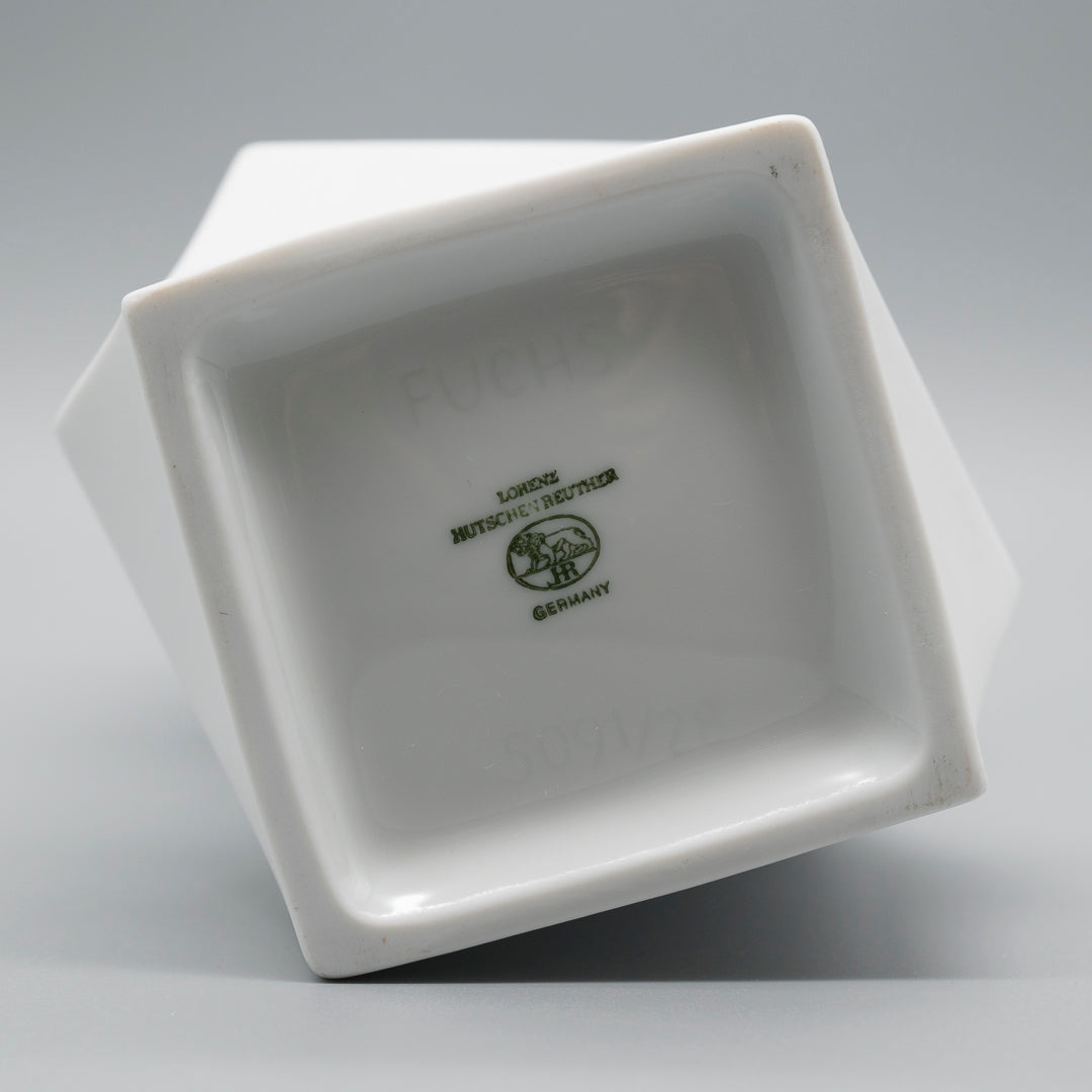 Bisque Porcelain Trio “Archais” (incl. “Artichoke”) – Heinrich Fuchs for Hutschenreuther, 1960s–70s