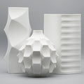 Bisque Porcelain Trio “Archais” (incl. “Artichoke”) – Heinrich Fuchs for Hutschenreuther, 1960s–70s